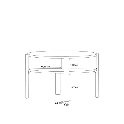 Couchtisch RINO, schwarz