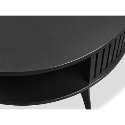 Couchtisch ROENNI 44x75 cm schwarz/golden Eiche