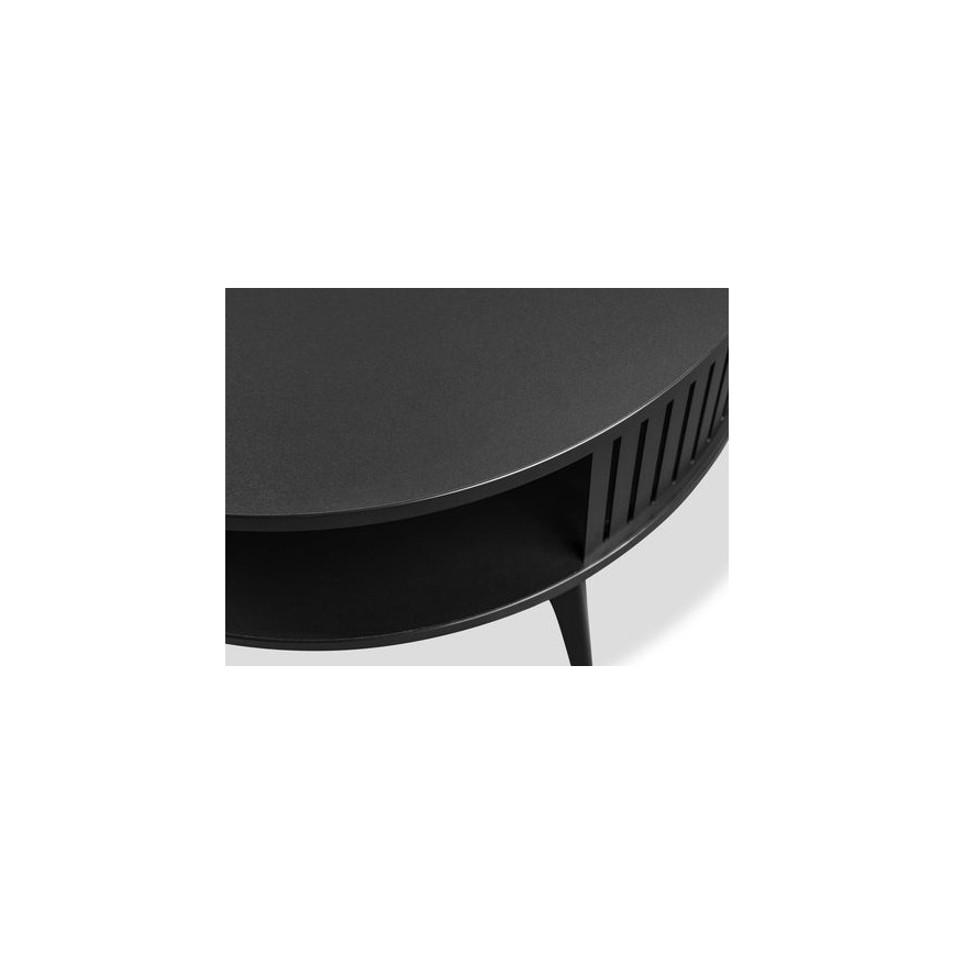 Couchtisch ROENNI 44x75 cm schwarz/golden Eiche