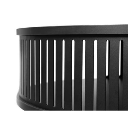 Couchtisch ROENNI 44x75 cm schwarz/golden Eiche
