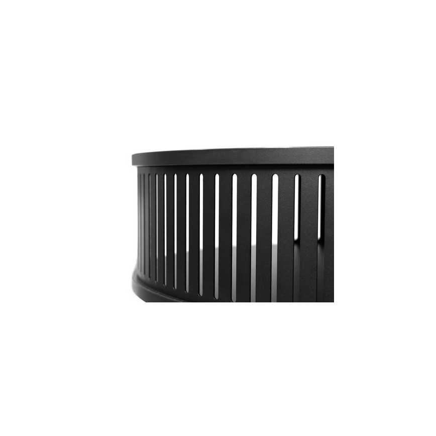 Couchtisch ROENNI 44x75 cm schwarz/golden Eiche