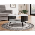 Couchtisch ROENNI 44x75 cm schwarz/weiß