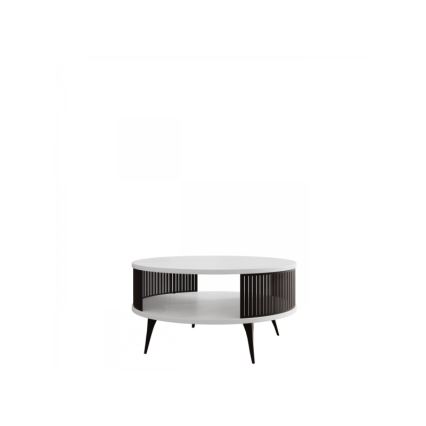 Couchtisch ROENNI 44x75 cm schwarz/weiß