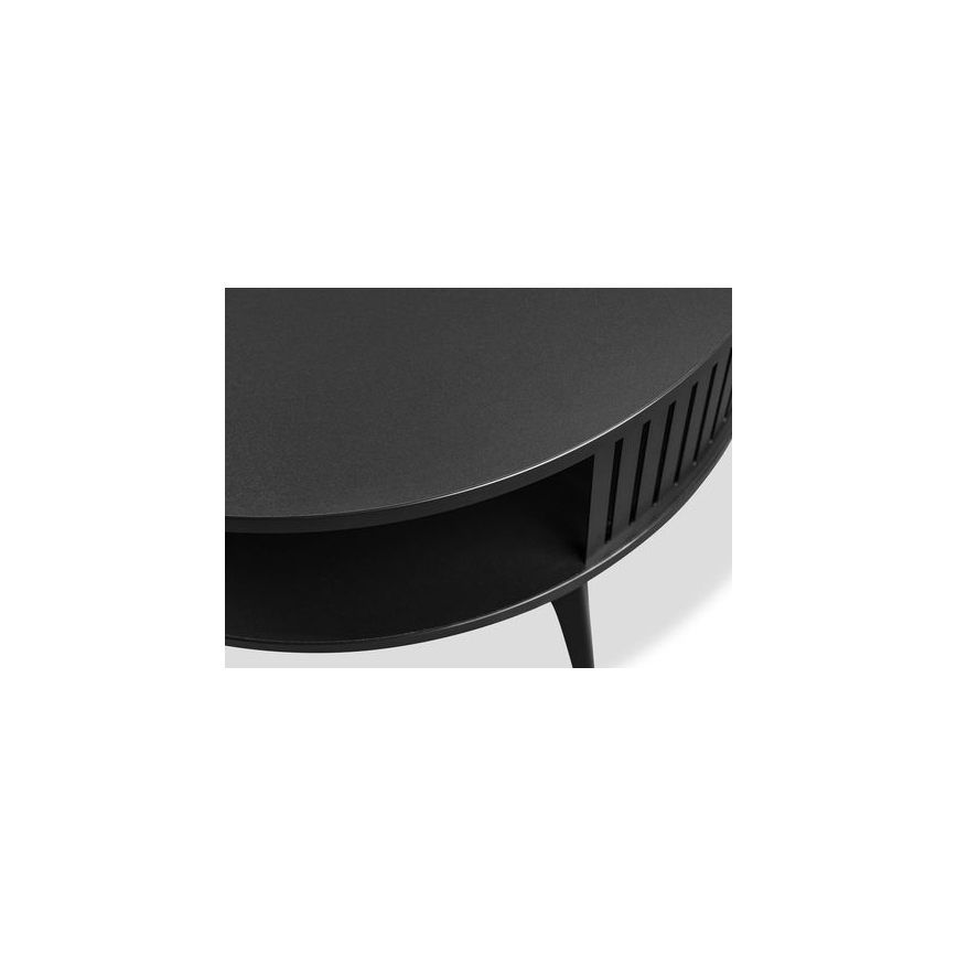 Couchtisch ROENNI 44x75 cm schwarz/weiß