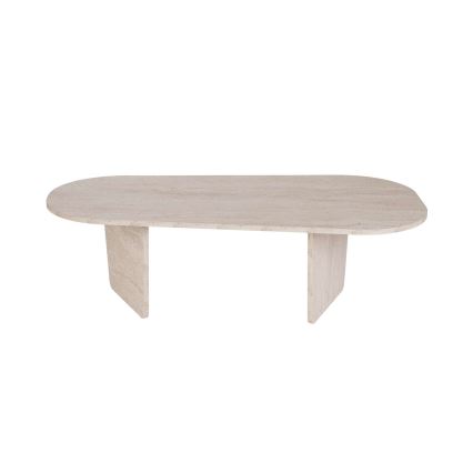 Couchtisch ROND 130x65 cm beige