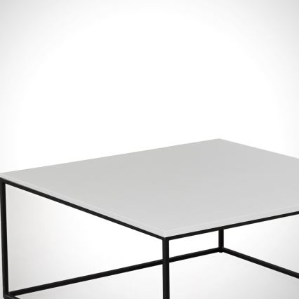 Couchtisch ROYAL 43x75 cm schwarz/weiß