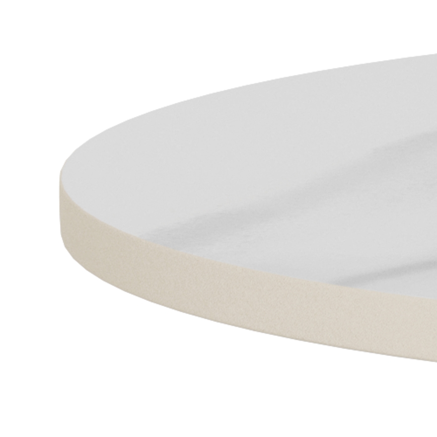 Couchtisch SANTORINI Ø 45 cm, weiß/schwarz, Keramik