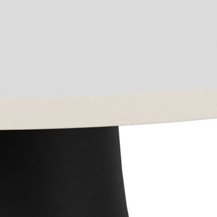 Couchtisch SANTORINI Ø 45 cm, weiß/schwarz, Keramik