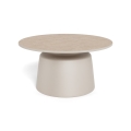 Couchtisch SANTORINI Ø 70 cm beige/grau/Keramik