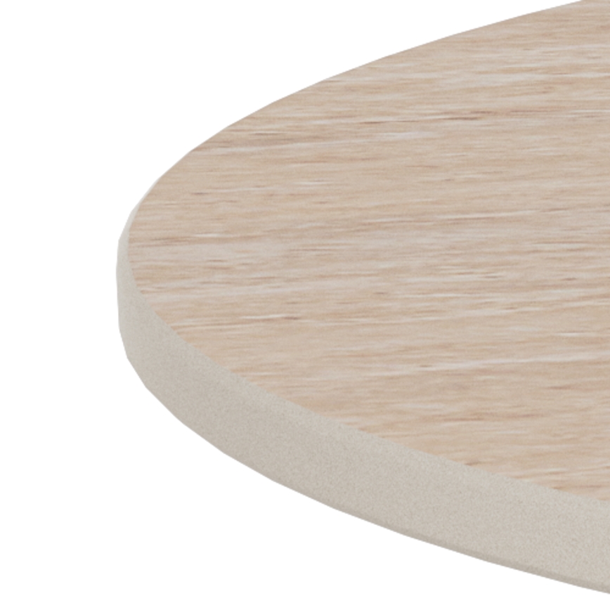 Couchtisch SANTORINI Ø 70 cm beige/grau/Keramik