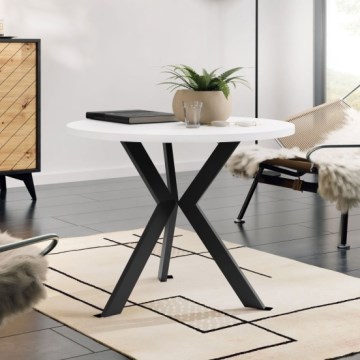 Couchtisch STK 50x65 cm schwarz/weiß