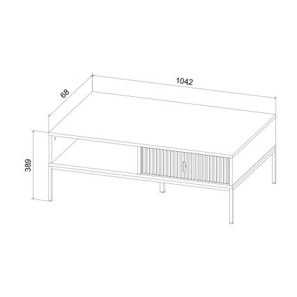Couchtisch SUE in Beige/Kaschmir