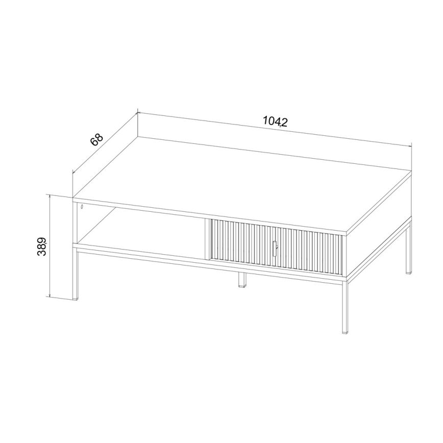 Couchtisch SUE, schwarz