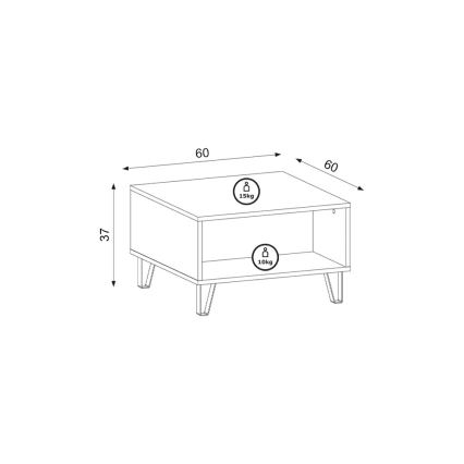 Couchtisch SULA Artisan-Eiche