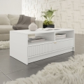 Couchtisch TIRENO 40x100 cm weiß