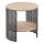 Couchtisch TRAFICA 41x41 cm schwarz/beige