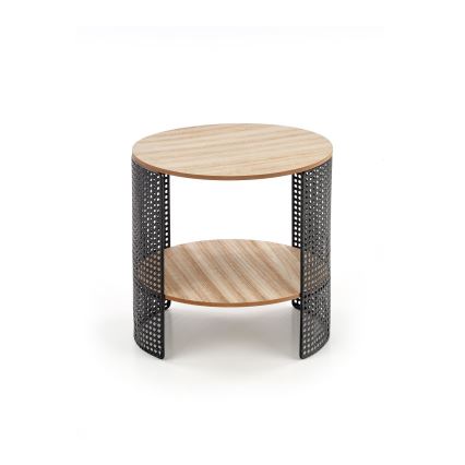 Couchtisch TRAFICA 41x41 cm schwarz/beige