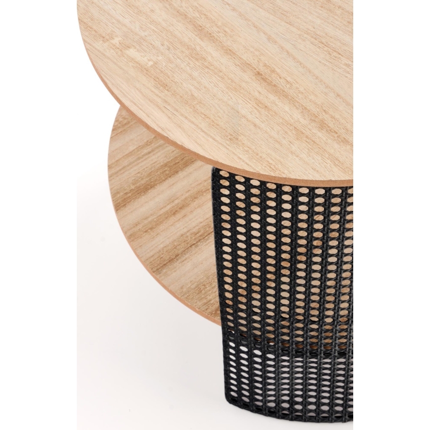 Couchtisch TRAFICA 41x41 cm schwarz/beige