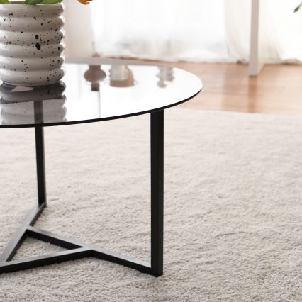 Couchtisch TRIO 42x75 cm schwarz