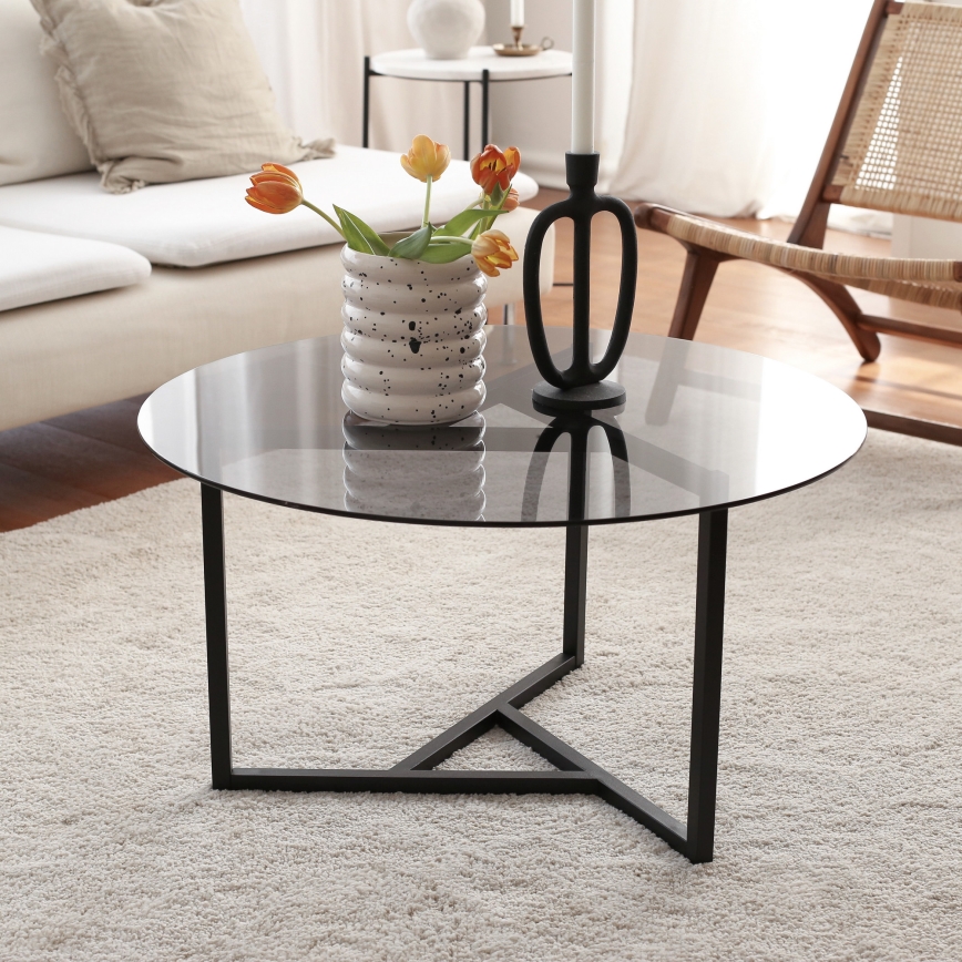 Couchtisch TRIO 42x75 cm schwarz