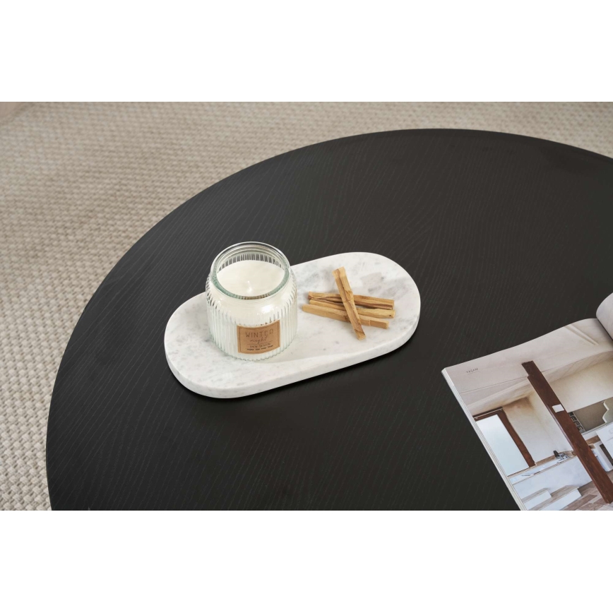 Couchtisch VERUM, Ø 90 cm, schwarz