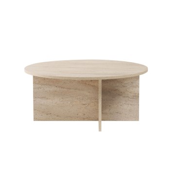 Couchtisch VERUM Ø 90 cm Travertin