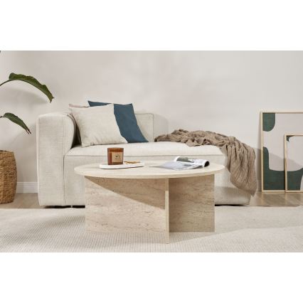 Couchtisch VERUM Ø 90 cm Travertin