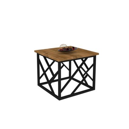 Couchtisch WODA 42x53 cm braun/schwarz