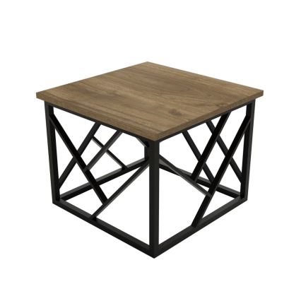 Couchtisch WODA 42x53 cm braun/schwarz