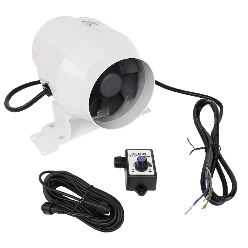 Dalap 24MF100 - Rohrventilator mit energiesparendem Motor und Drehzahlregler MF 100 EC 18W/230V