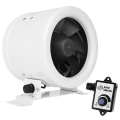 Dalap 24MF125 - Rohrventilator mit energiesparendem Motor und Drehzahlregler MF 125 EC 20W/230V