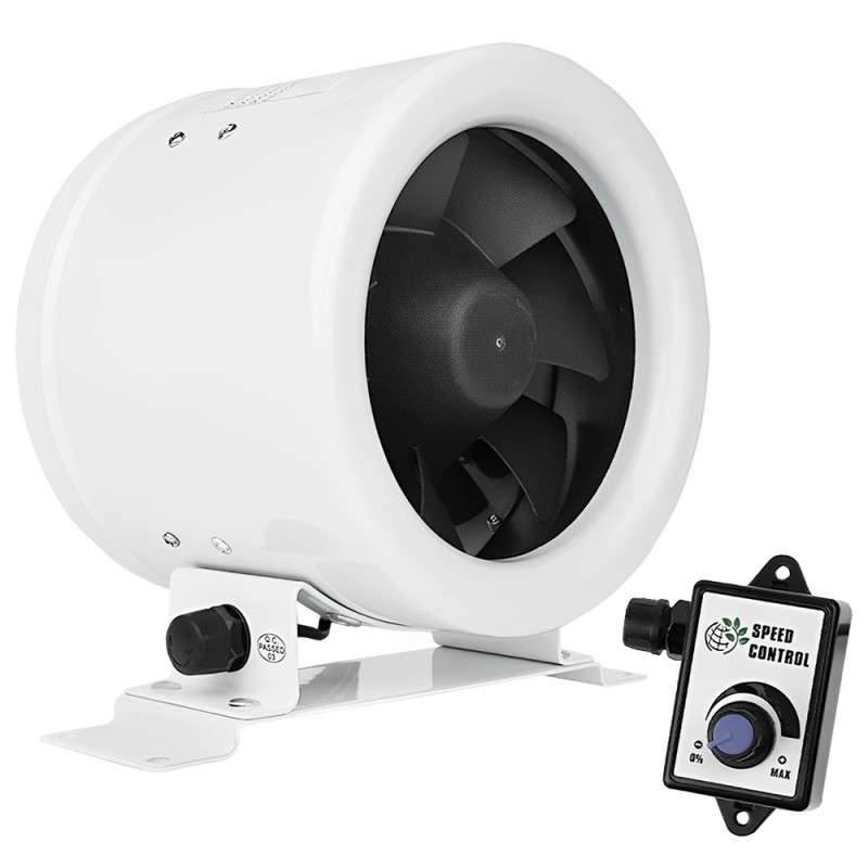 Dalap 24MF125 - Rohrventilator mit energiesparendem Motor und Drehzahlregler MF 125 EC 20W/230V
