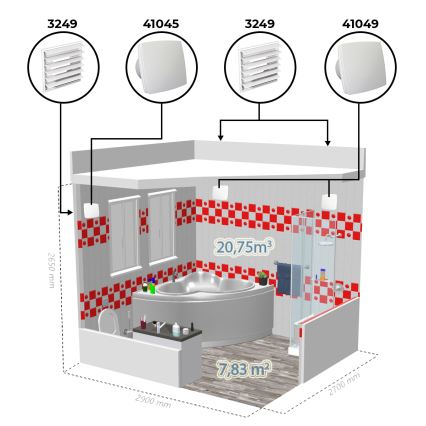 Dalap 41045 - Axialventilator 150 BF 30W/230V