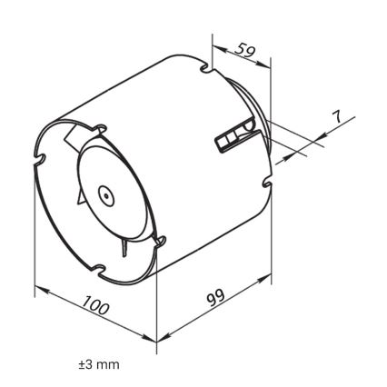 Dalap 41401 - Axialer Rohrventilator 100 SD, 16 W / 230 V