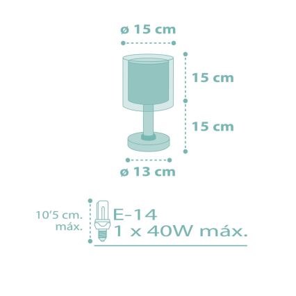 Dalber 41001H - Kinderleuchte DOTS 1xE14/40W/230V