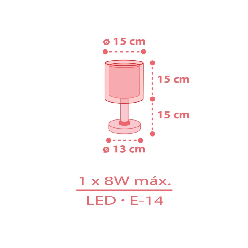 Dalber 41191 - Kinderlampe RAINBOW 1xE14/8W/230V mehrfarbig