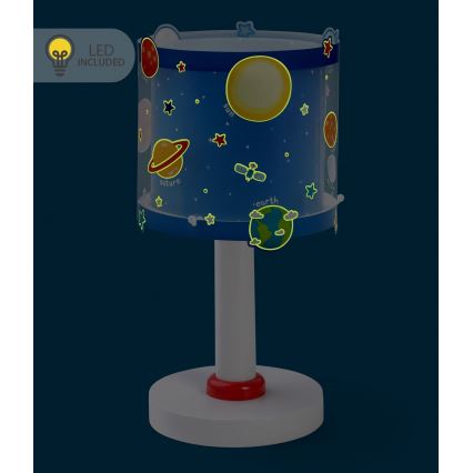 Dalber 41341N - LED-Kinderlampe PLANETS 1xG4/4W/230V blau