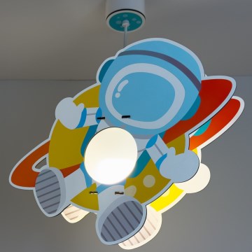 Dalber 41347 - Hängeleuchte für Kinder ASTRONAUT 1xE27/15W/230V