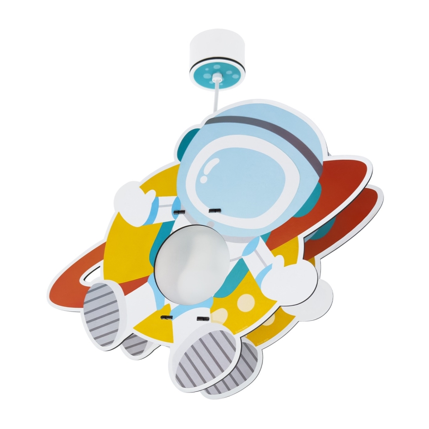 Dalber 41347 - Hängeleuchte für Kinder ASTRONAUT 1xE27/15W/230V