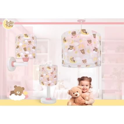 Dalber 41572S - Kinder-Deckenleuchte BABY TEDDY 1xE27/15W/230V rosa