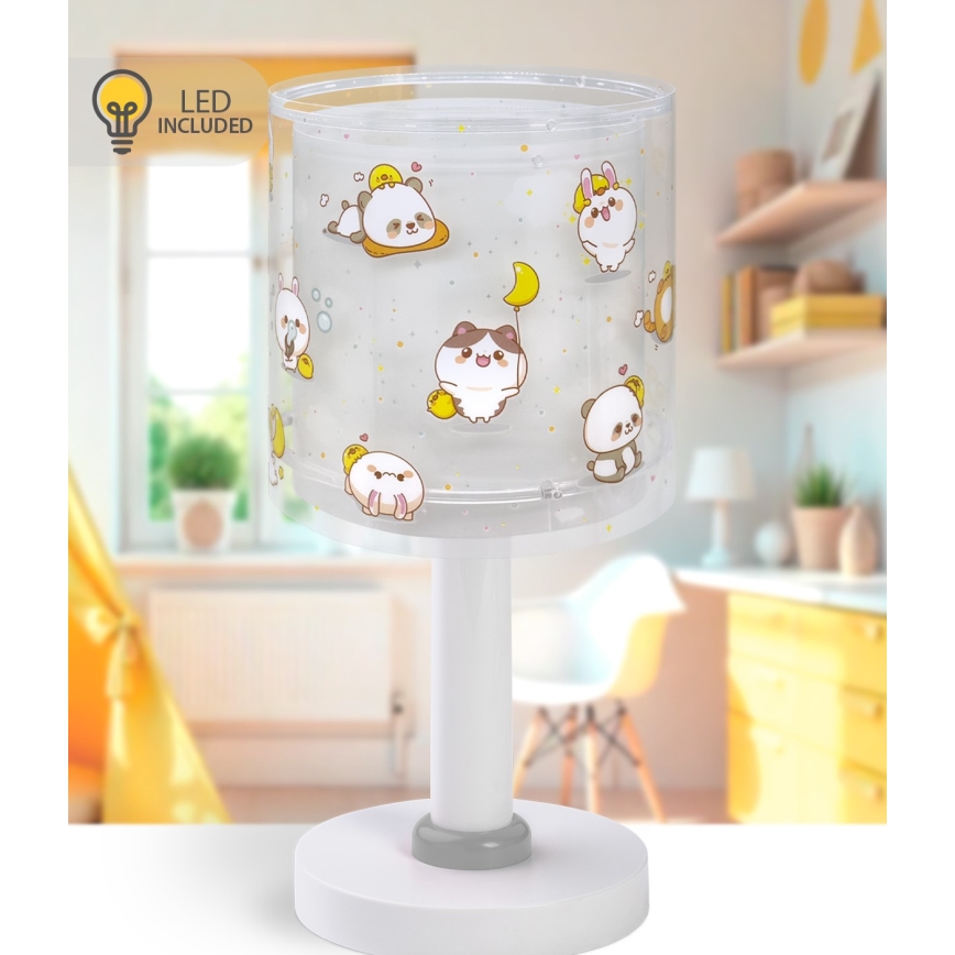 Dalber 41761E - LED-Kinderlampe KAWAII FRIENDS 1xG4/4W/230V grau