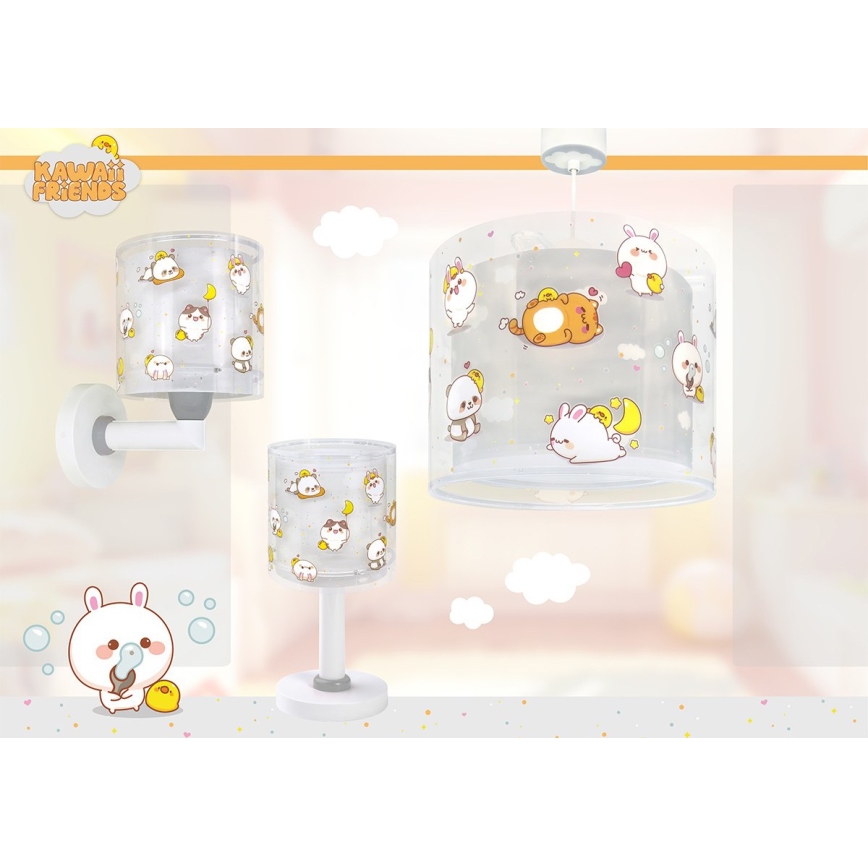 Dalber 41761E - LED-Kinderlampe KAWAII FRIENDS 1xG4/4W/230V grau