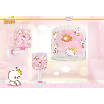Dalber 41762S - Kinder-Deckenleuchte KAWAII FRIENDS 1xE27/15W/230V rosa