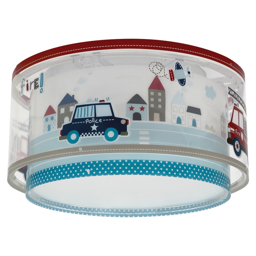 Dalber 60616 - Kinder Deckenleuchte POLICE 2xE27/60W/230V