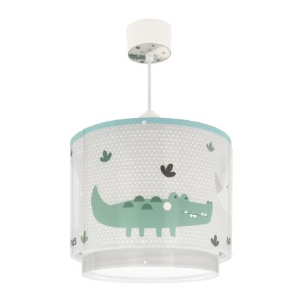 Dalber 60622 - Hängeleuchte für Kinder RHICO AND CROCO 1xE27/15W/230V