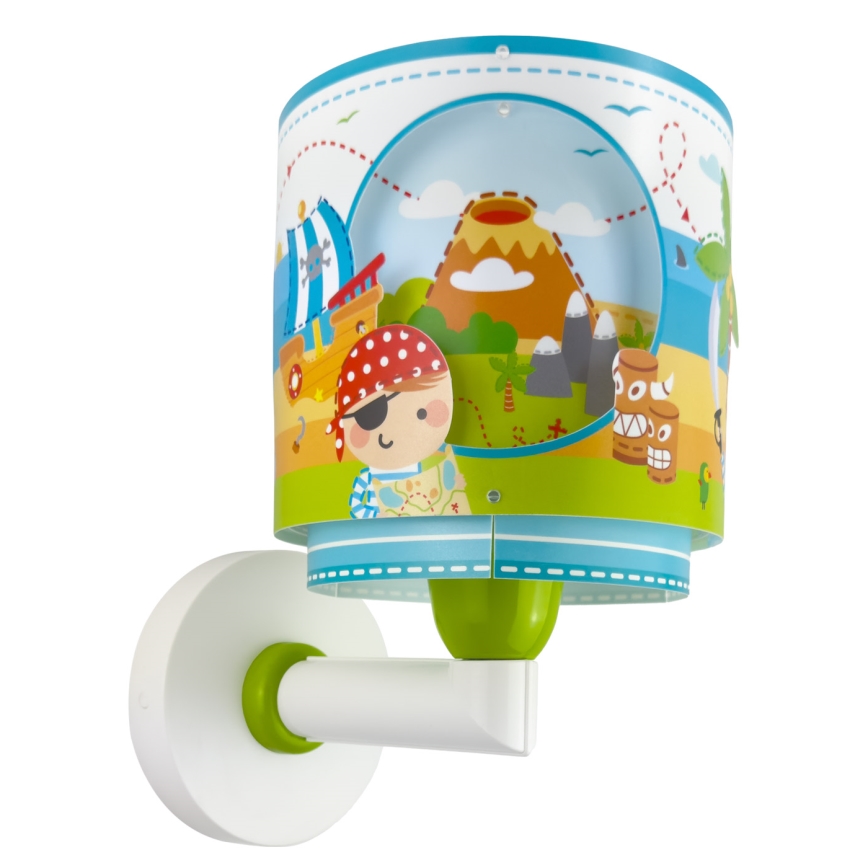 Dalber 60659 - Kinder-Wandleuchte PIRATE ISLAND 1xE27/15W/230V