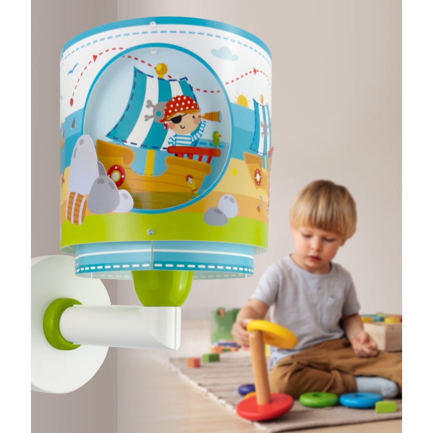 Dalber 60659 - Kinder-Wandleuchte PIRATE ISLAND 1xE27/15W/230V