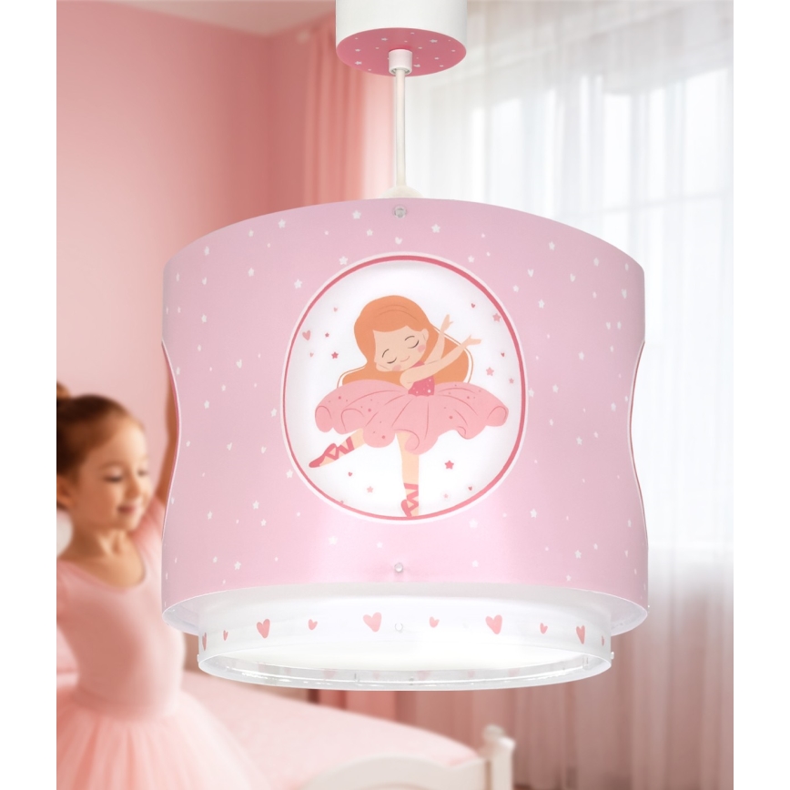 Dalber 60912 - Kinder-Deckenleuchte PRINCESS DANCE 1xE27/15W/230V rosa
