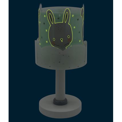 Dalber 61151H - Kinderlampe BUNNY 1xE14/40W/230V grün