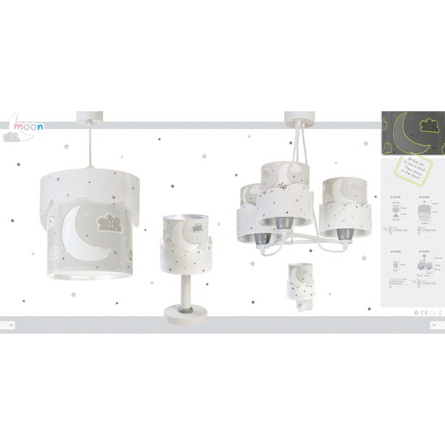 Dalber 61235E - LED-Steckdosenleuchte MOON 1xE14/0,3W/230V